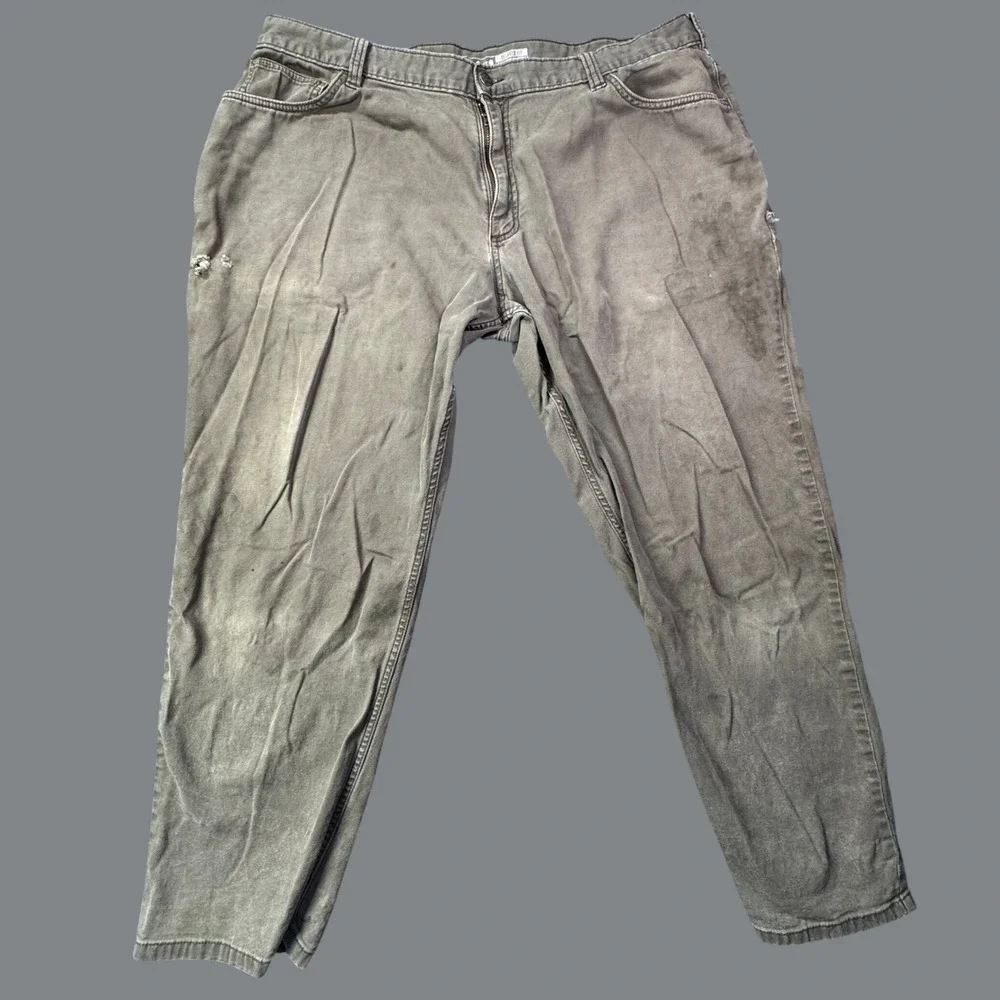 Carhartt Rugged Flex Relaxed Fit Canvas Work Pants Mens 42x30 Brown Streetwear
